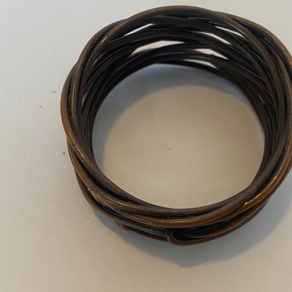 Napkin Rings Set of 8 Bronze Excellent Woven Bird Nest Twig Metal